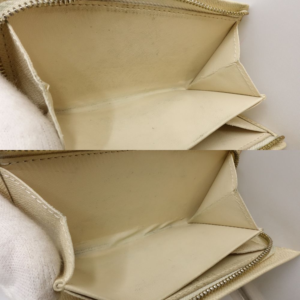 【美品】ルイヴィトン 新型 トレゾール ダミエアズール 2つ折り財布 中古】LOUIS VUITTON ルイヴィトン ダミエ アズール 二つ折り財布