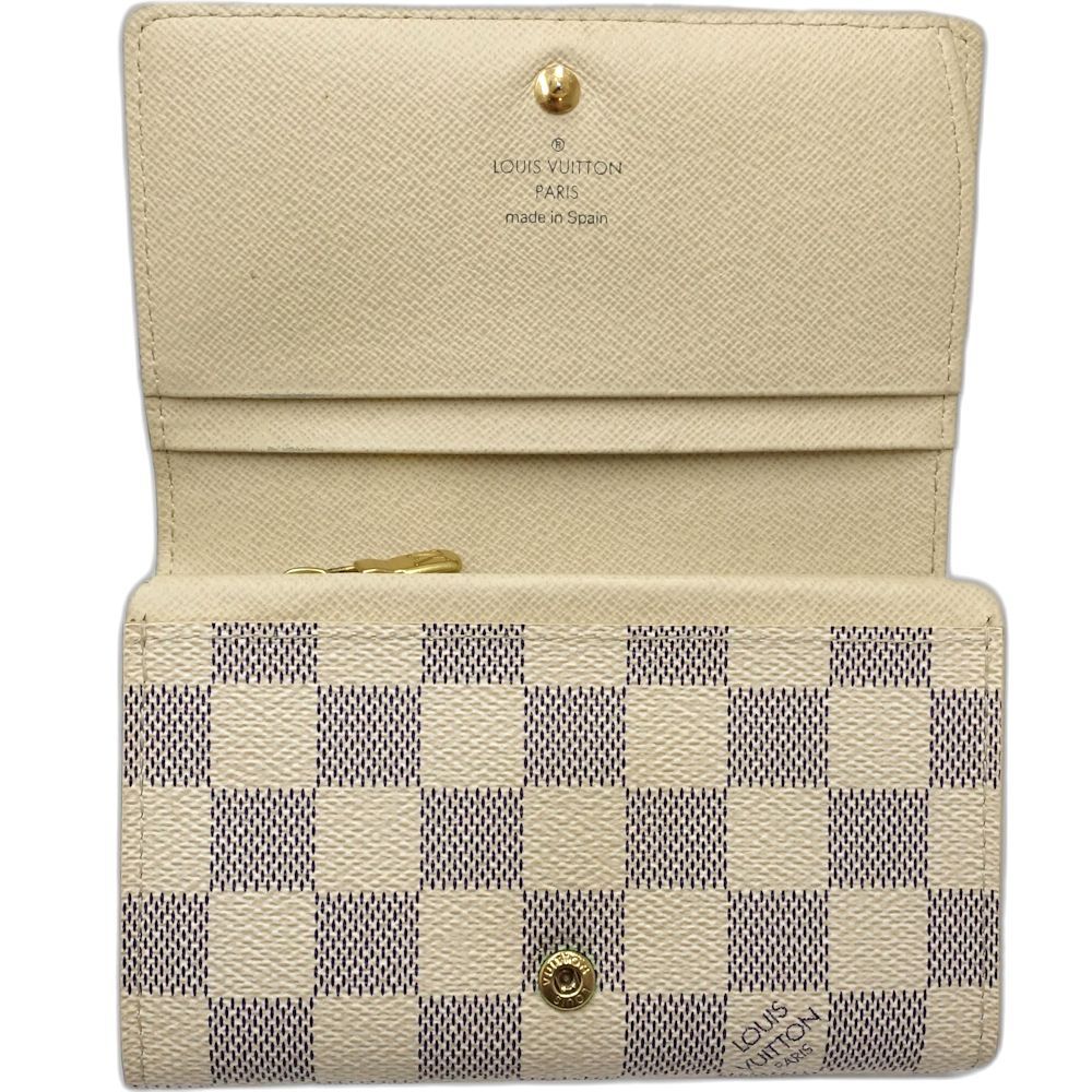 中古】LOUIS VUITTON ルイヴィトン ダミエ アズール 二つ折り財布