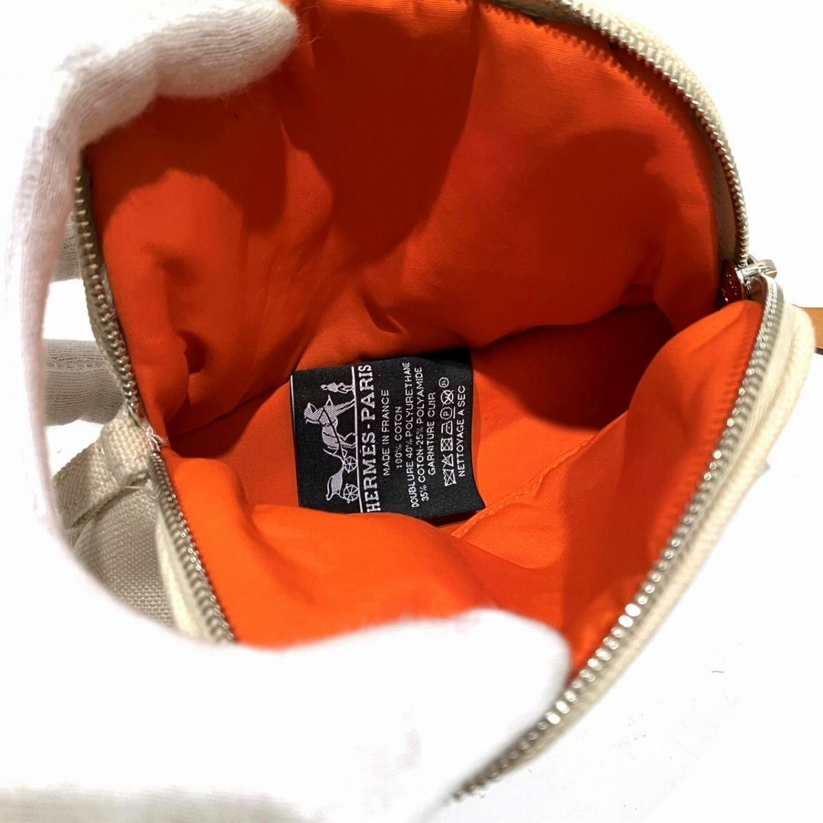 【美品】HERMES ポーチ レザー キャンバス エルメス HERMES ポーチ キャンバス レザー レディース - メルカリ