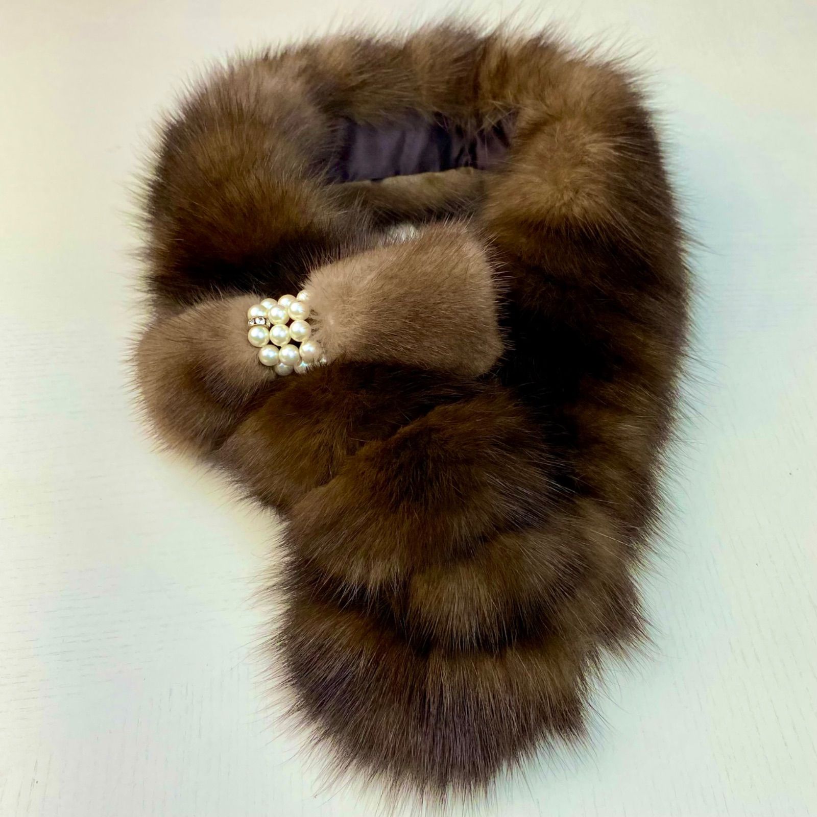 クリスマスフェア🎄🎁✨ 超高級！ロシアンセーブルリボンマフラー*毛皮