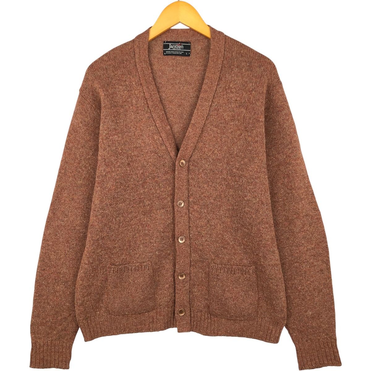 古着 80年代 ジャンセン Jantzen ウールニットカーディガン USA製