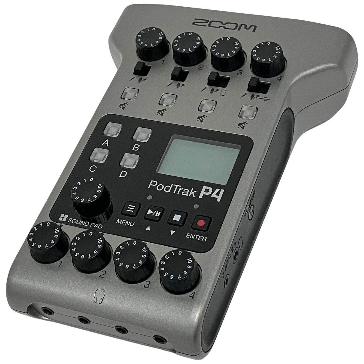 ZOOM PODTRAK P4 ポッドキャスト用 マルチ トラック レコーダー ズーム