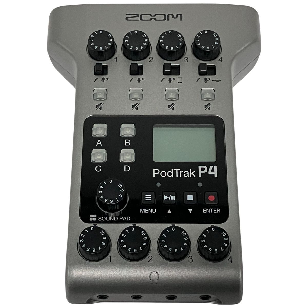 ZOOM PODTRAK P4 ポッドキャスト用 マルチ トラック レコーダー ズーム