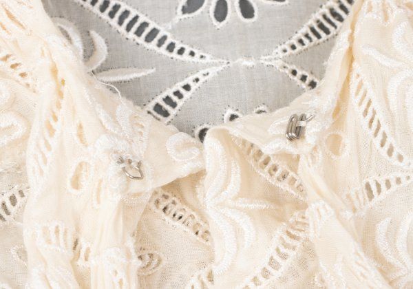 ジュンヤワタナベコムデギャルソン 変形 カーディガン レース編み アイボリー S ジュンヤワタナベ コムデギャルソンJUNYA WATANABE COMME des GARCONS