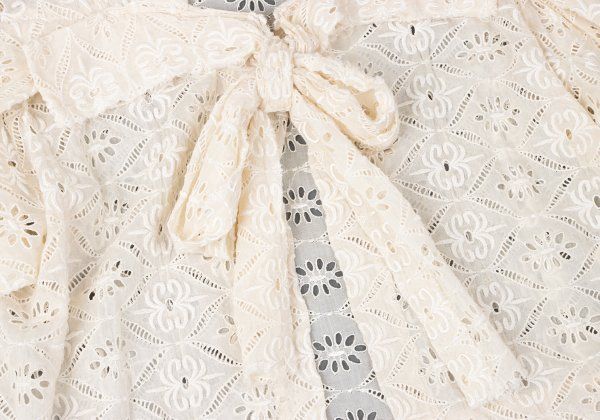 ジュンヤワタナベコムデギャルソン 変形 カーディガン レース編み アイボリー S ジュンヤワタナベコムデギャルソン 変形 カーディガン レース編み