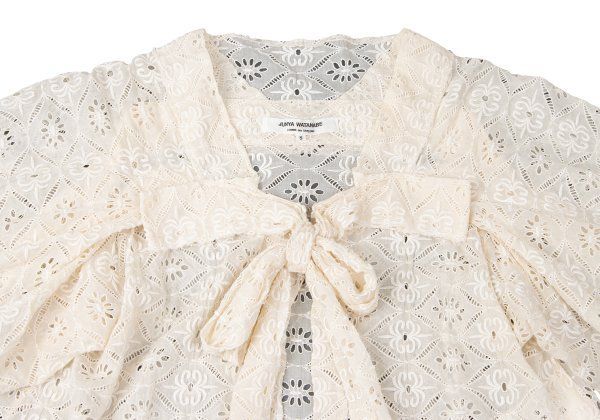 ジュンヤワタナベコムデギャルソン 変形 カーディガン レース編み アイボリー S ジュンヤワタナベ コムデギャルソンJUNYA WATANABE COMME des GARCONS