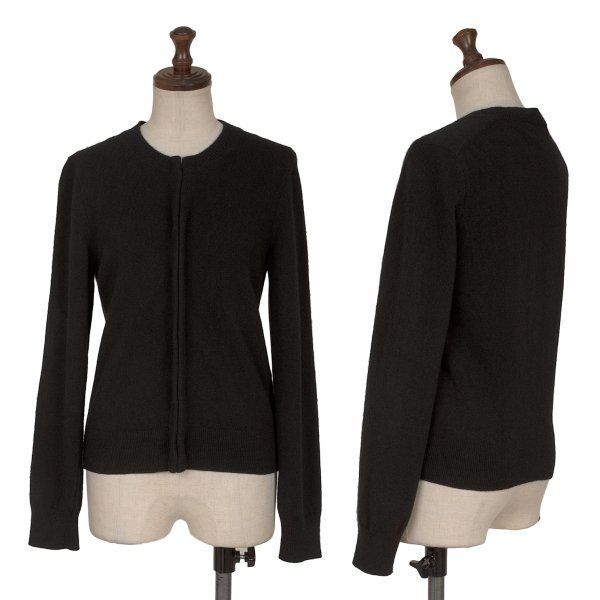 COMME des GARÇONS ニットカーディガン　黒　アウター コムコム コムデギャルソンCOMME des GARCONS ウールクルーネック