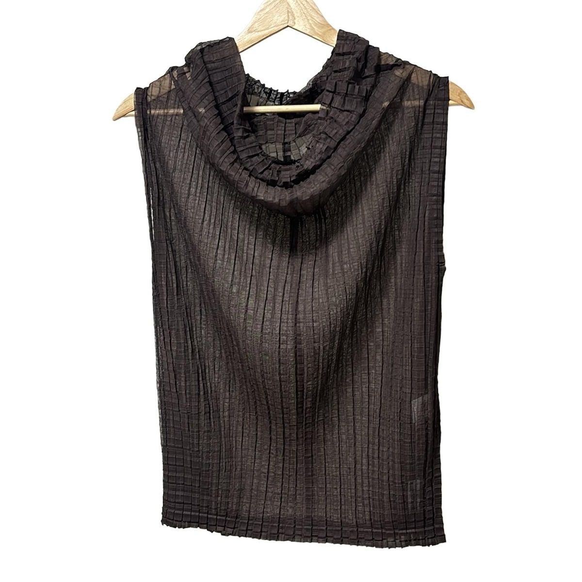 me issey miyake イッセイミヤケ ハイネック 半袖 ノースリーブ NEW