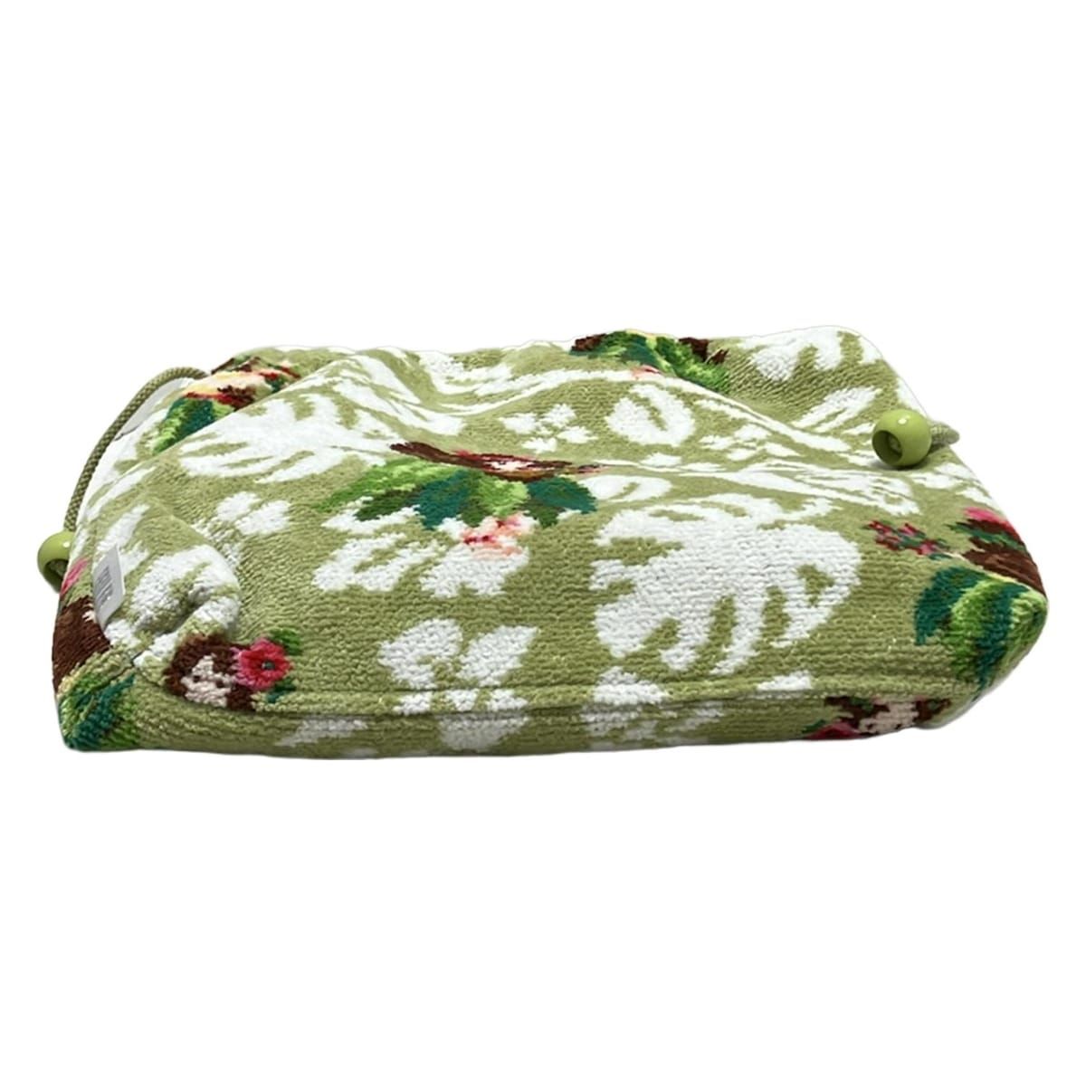 FEILER(フェイラー) トートバッグ - イエローグリーン×白×マルチ 巾着