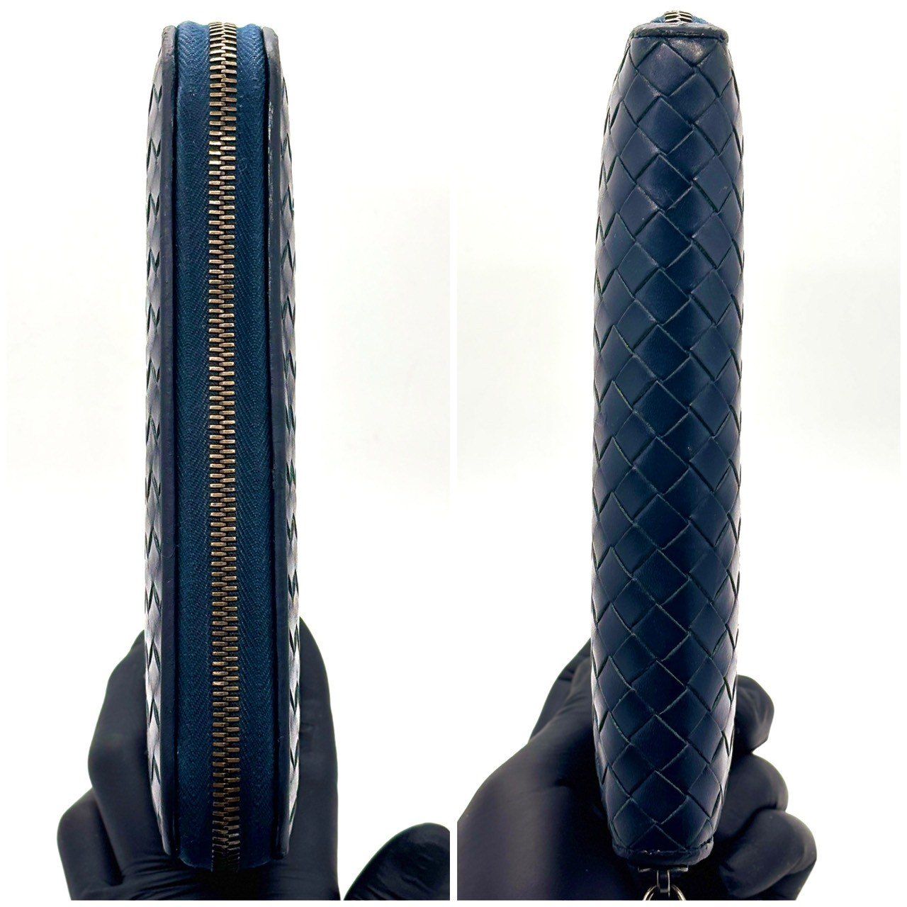 静かに格を上げる】 BOTTEGA VENETA ボッテガヴェネタ 長財布 ラウンド