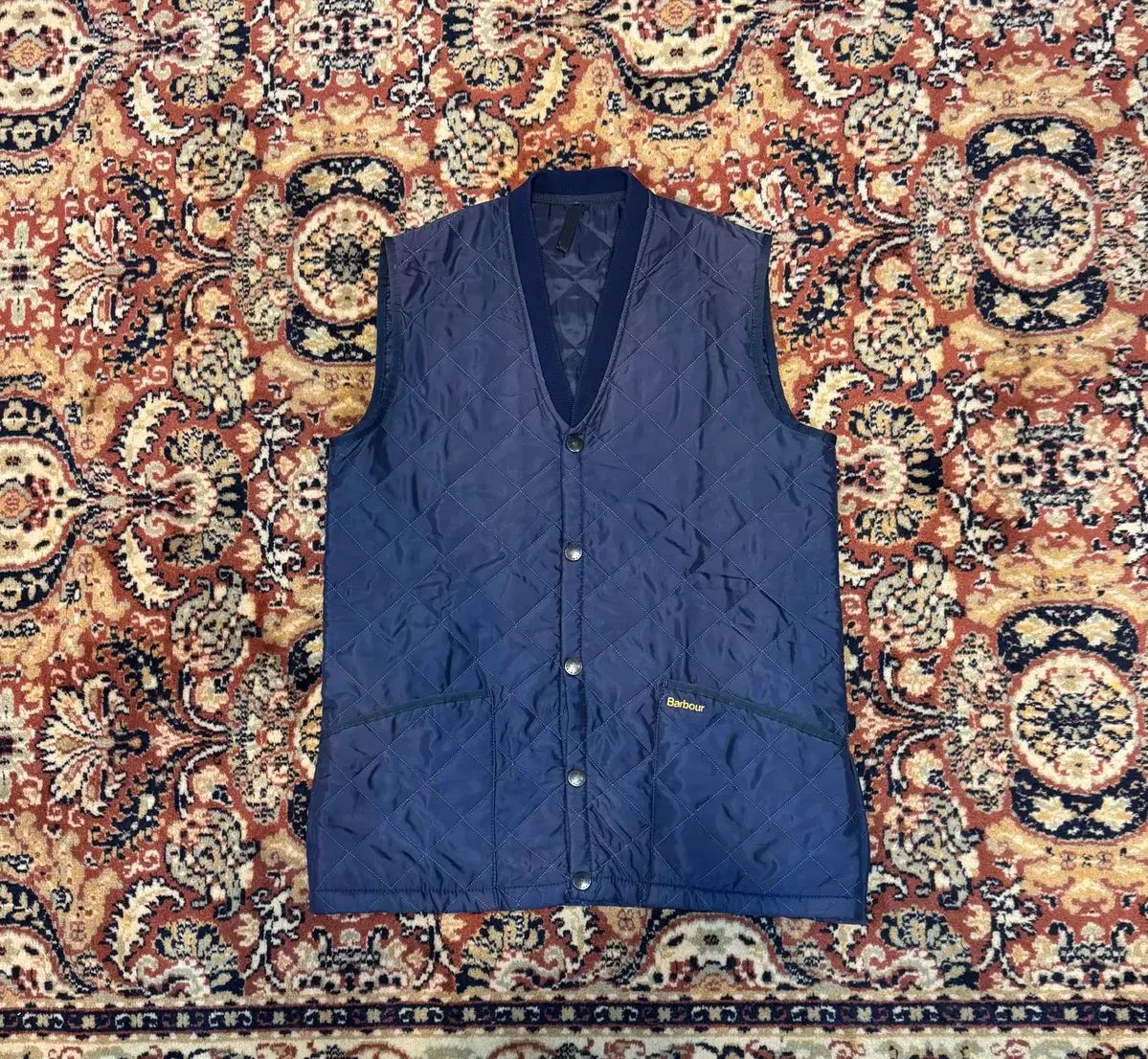 ヴィンテージ バブアー キルティング 節約 ダウン ベスト