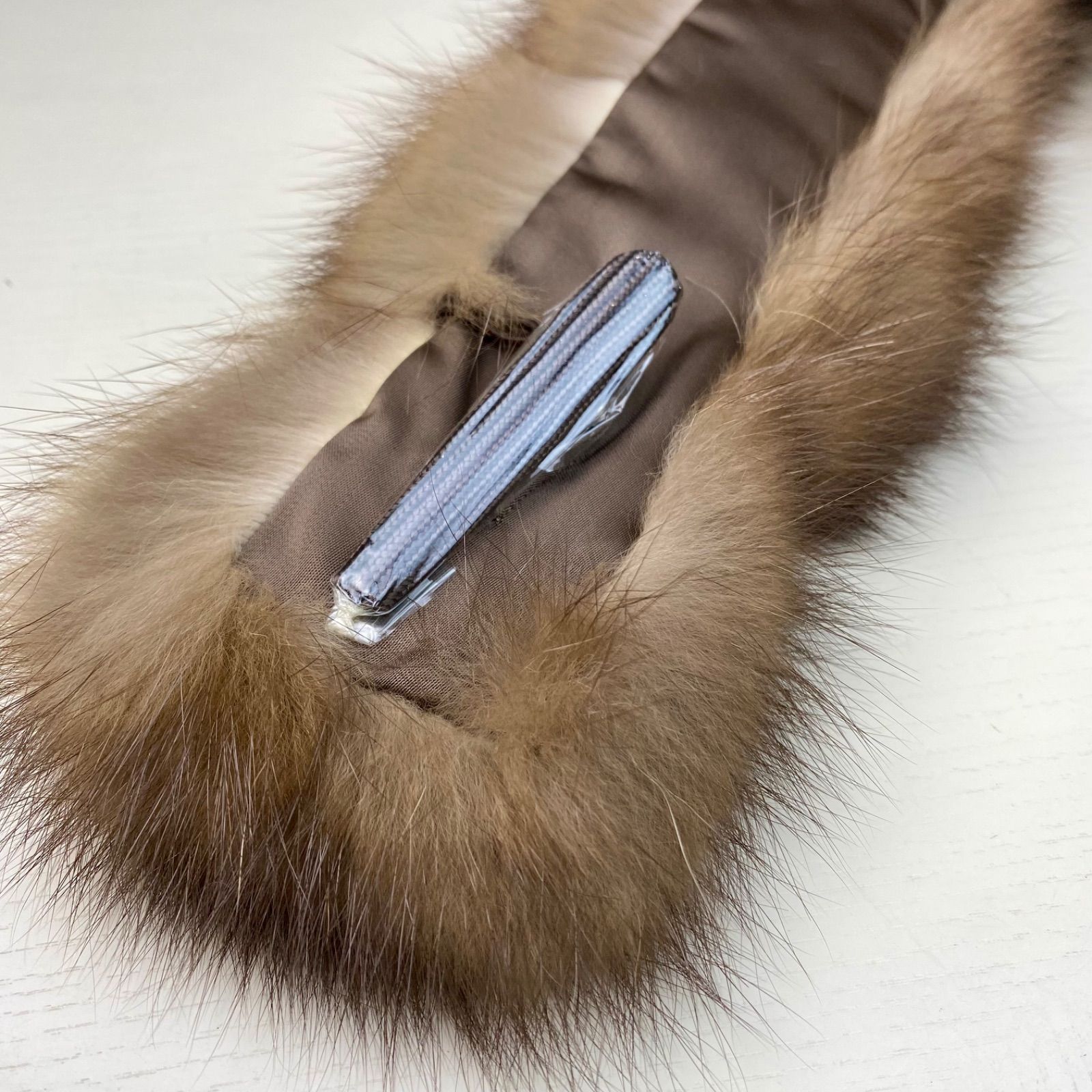 最高級！ロシアンセーブルマフラー*毛皮の王様*日本製 新品 【ブラウン】 クリスマスフェア🎄🎁✨ 超高級！ロシアンセーブルマフラー*毛皮の王様