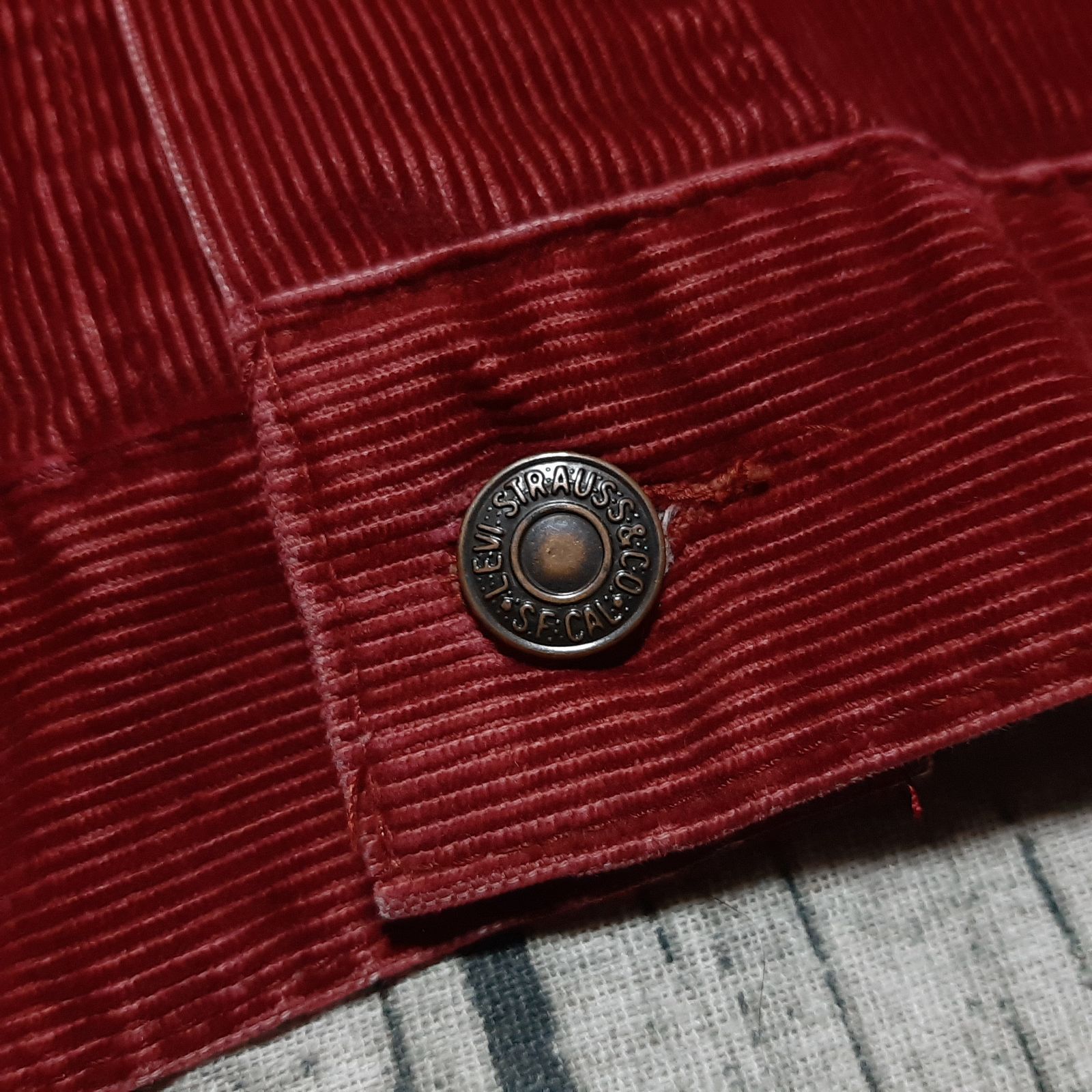 size 40】1975年製 Levi's 70505-1584 コーデュロイ ジャケット エンジ