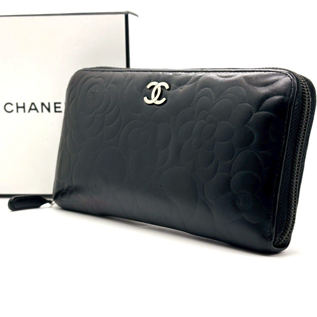 CHANEL　シャネル　ラムレザー　ココマーク　財布　25062701 CHANEL シャネル ラムレザー ココマーク 財布 25062701 CHANEL