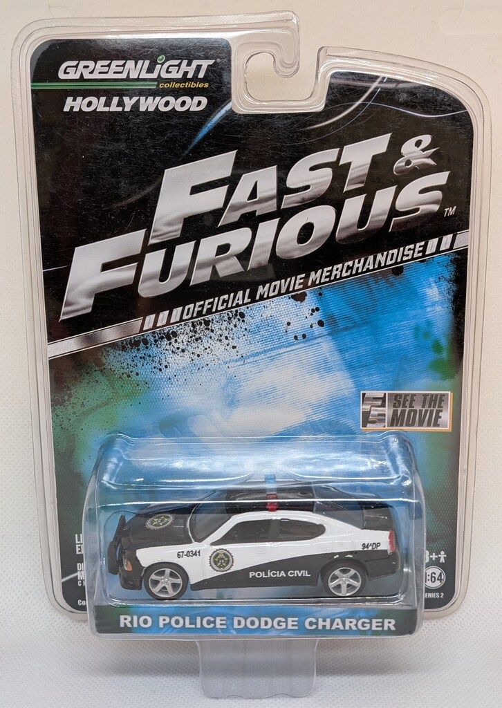 GREENLIGHT 1/64 HOLLYWOOD SERIES 2 RIO POLICE DODGE CHARGER 44620