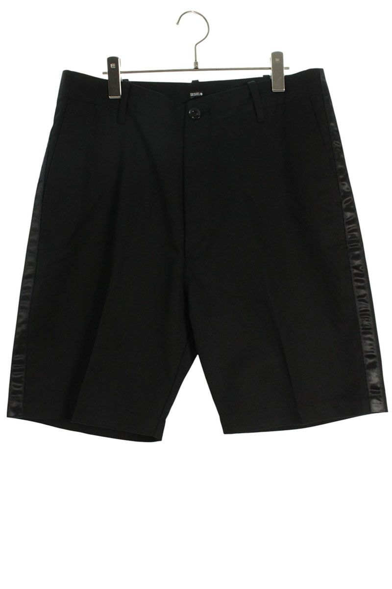シークエル TYPE-S ロゴプリント側章ハーフパンツ メンズ L ※12/28～1