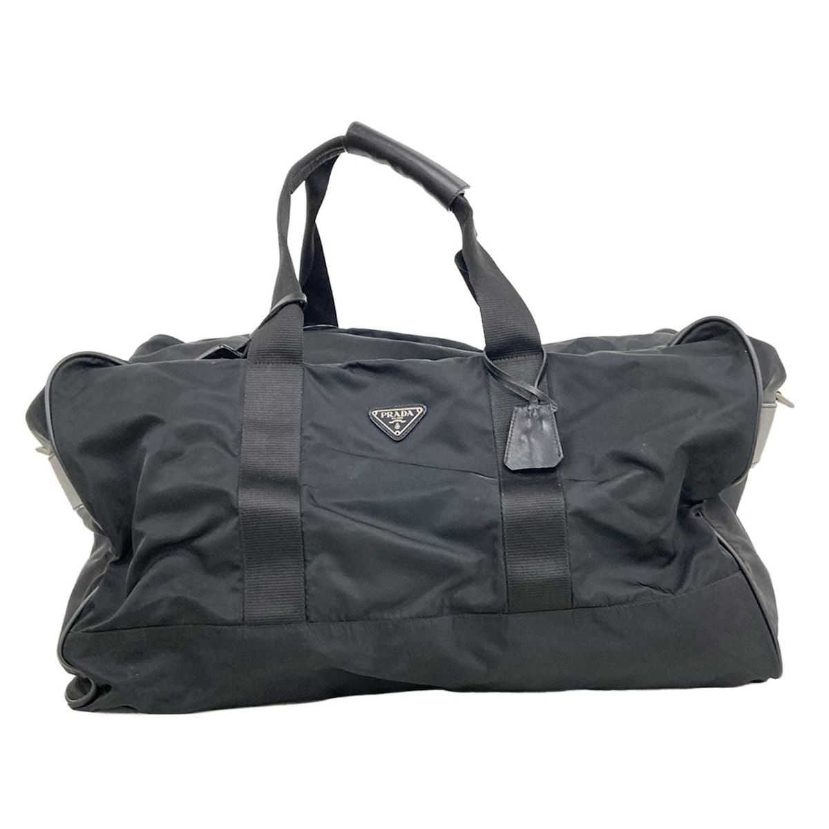 PRADA プラダ ボストンバック v60 PRADA(プラダ) ボストンバッグ - V60 黒 本体ロックなし レザー - メルカリ