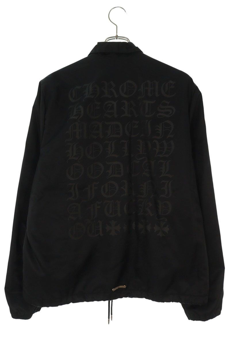 クロムハーツ RIGGINS FBRC 英字プリントナイロンコーチジャケット