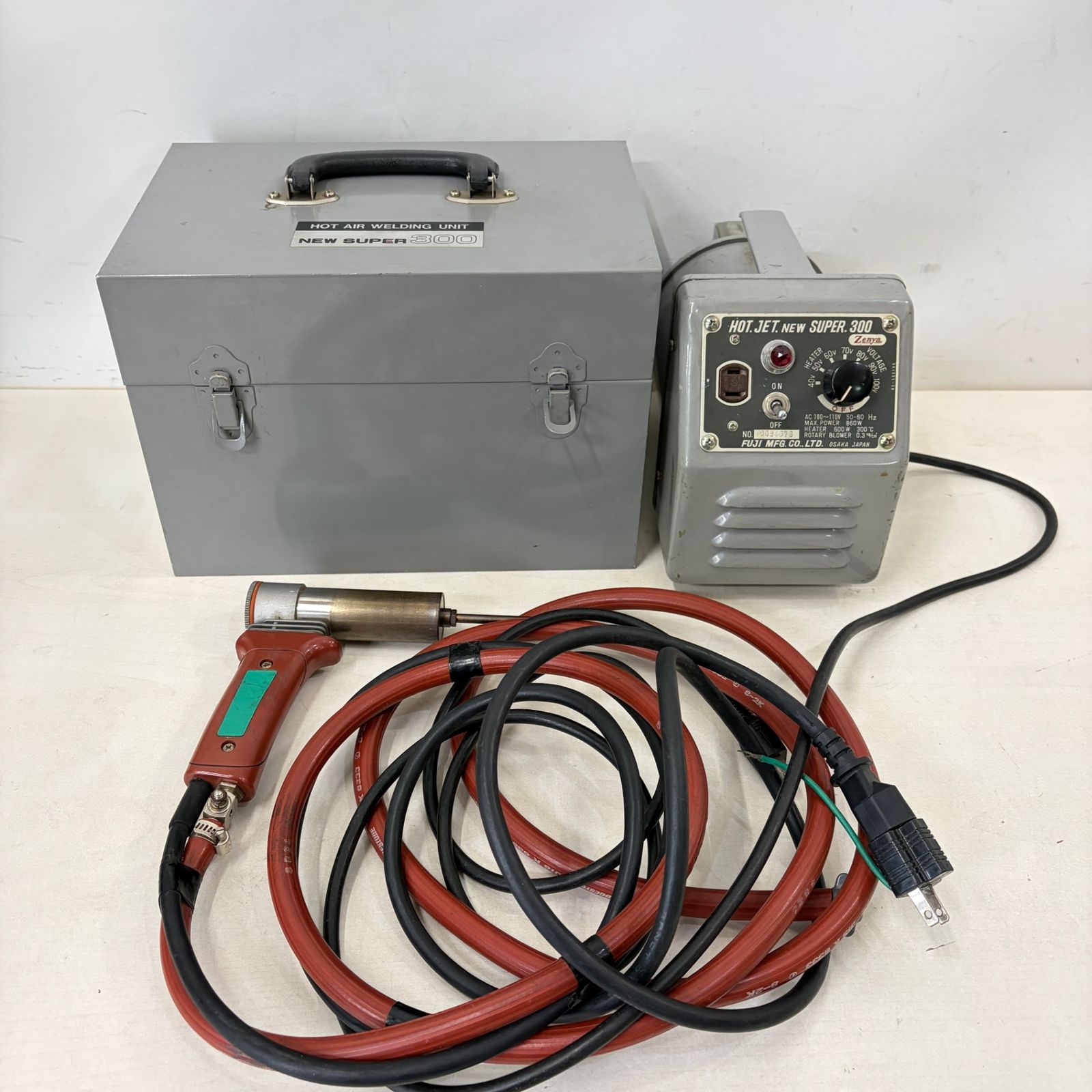 FUJI MFG HOT JET 塩ビ溶接機 NEW SUPER 300 NS-300 100V 通電確認済み 現状品 FUJI MFG HOT JET 塩ビ溶接機 NEW SUPER 300 NS-300 100V 通電確認済み