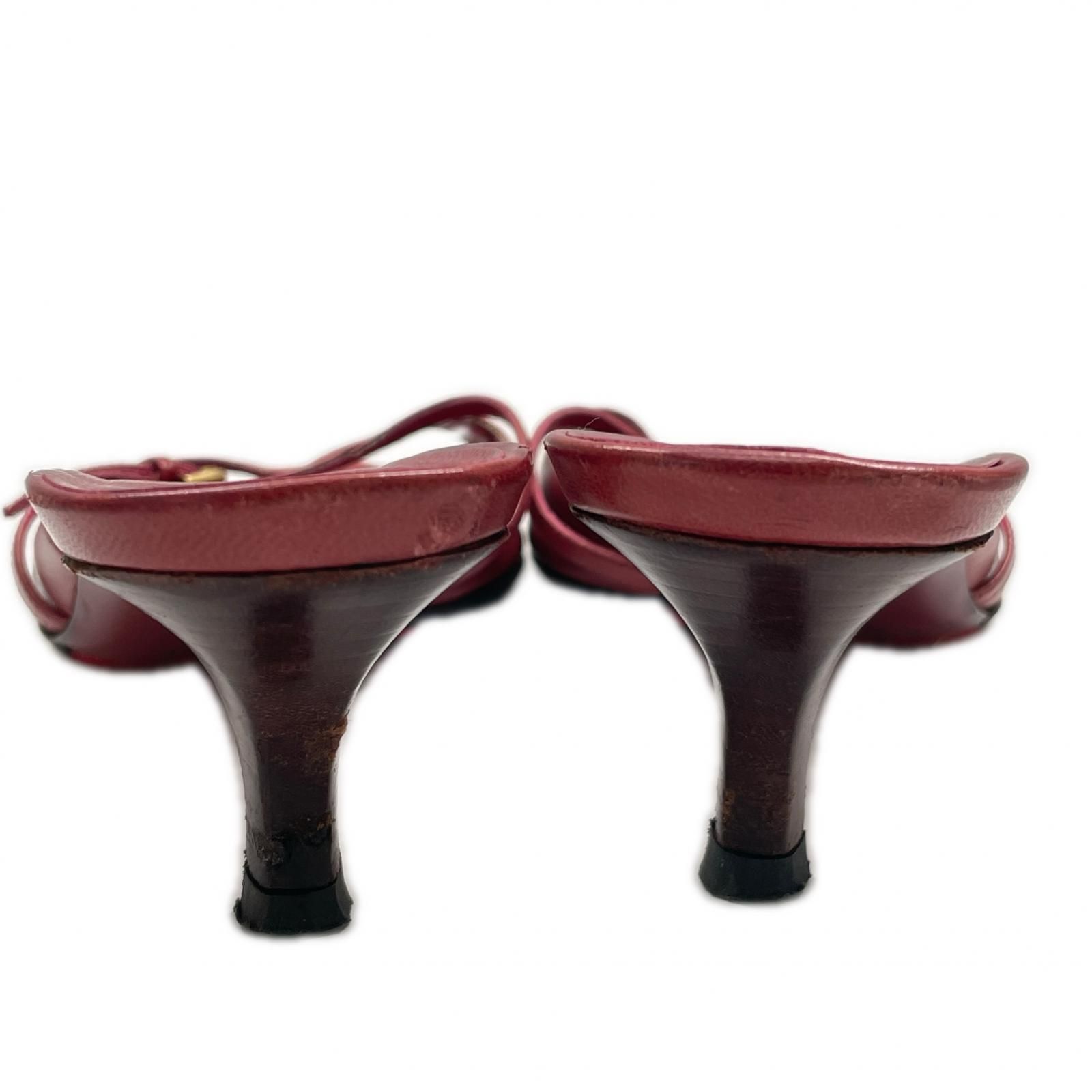 GUCCI グッチ パンプス レザー ワインレッド レディース【古着】【中古