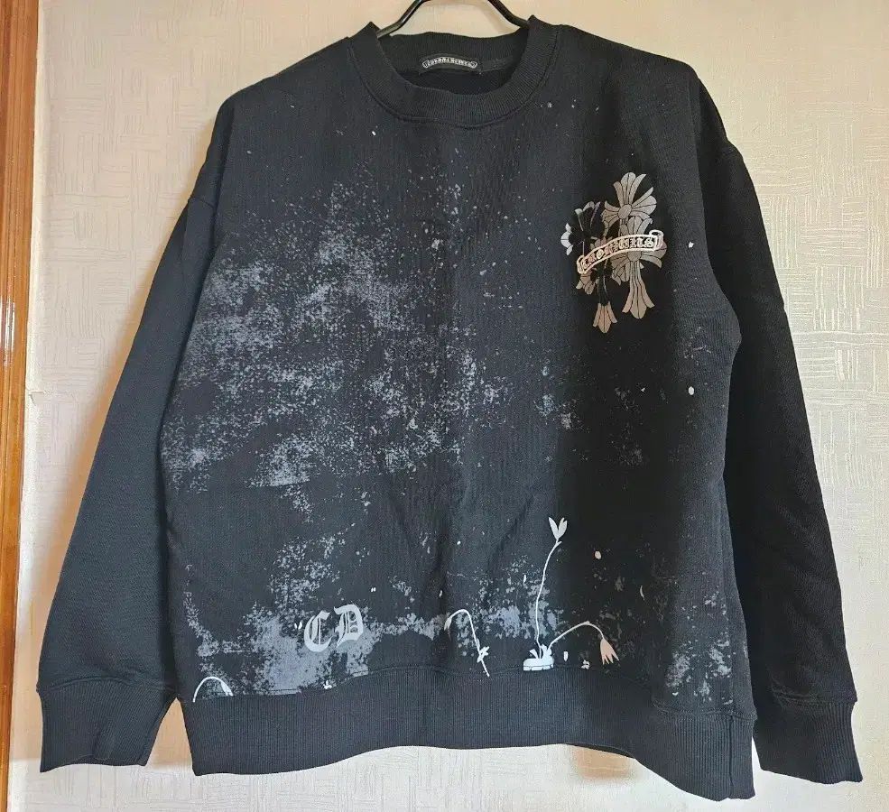 美品 ルシアンぺラフィネ 公式 カシミヤ100％ 袖ロゴ Vネック ニット