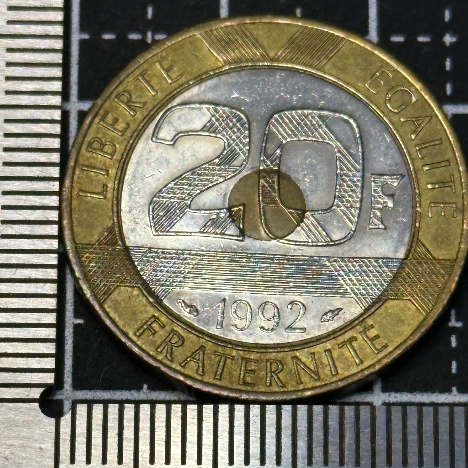 1992年 フランス 20フラン硬貨｜モン・サン・ミシェル 二色構造 デザインコイン 旧フランス硬貨 アンティーク風 480 - メルカリ