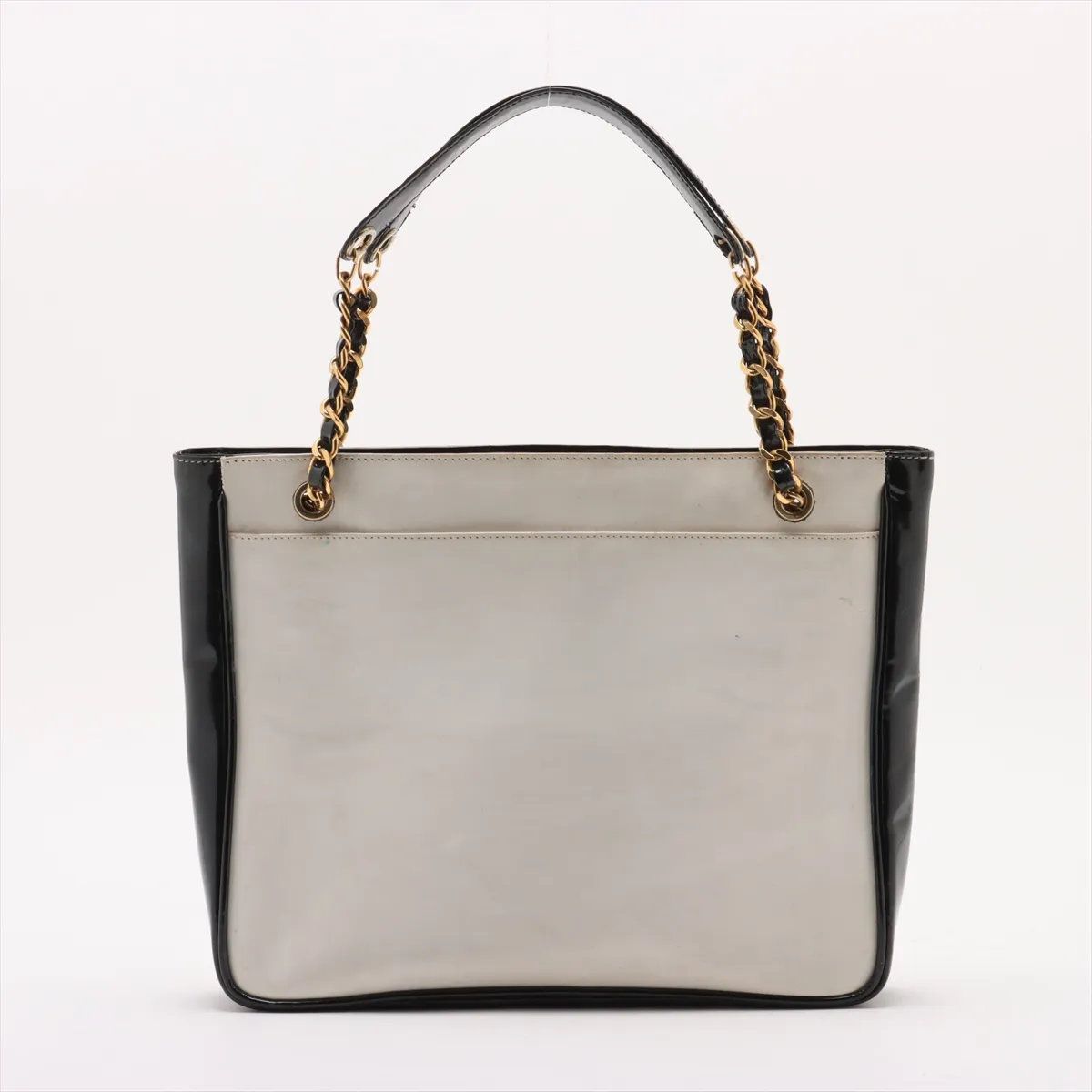 美品 シャネル シリアルシール付 ココマーク チェーン レザー トート