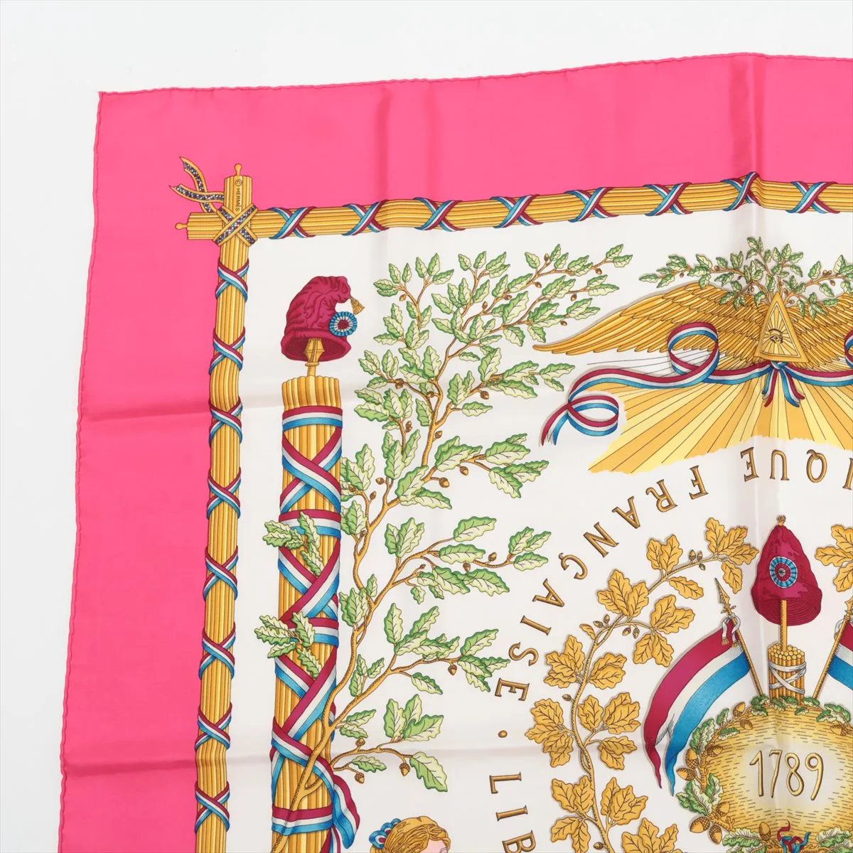 美品 エルメス カレ 90 LIBERTE EGALITE FRATERNITE REPUBLIQUE