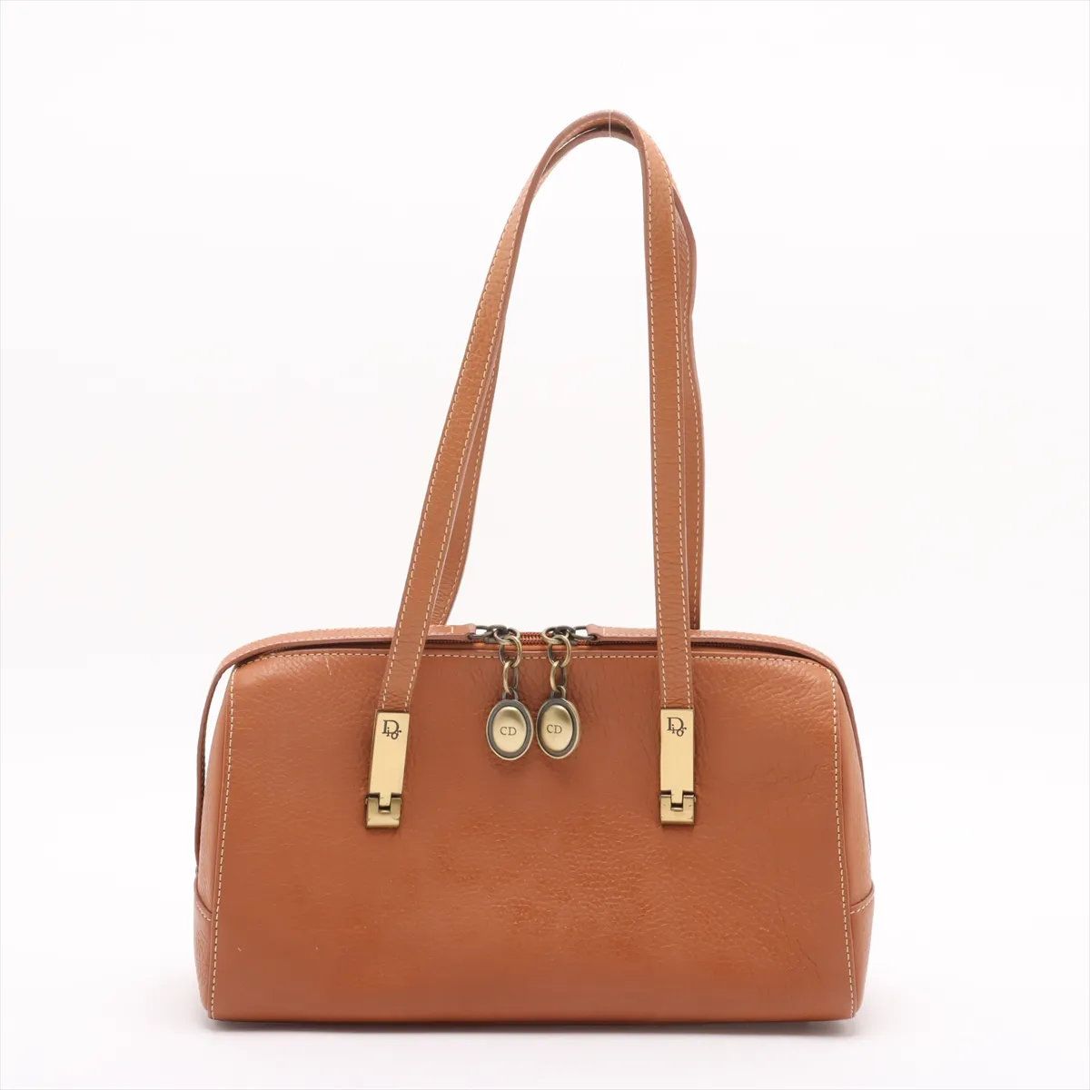 美品 クリスチャンディオール レザー ショルダーバッグ 肩掛け トート