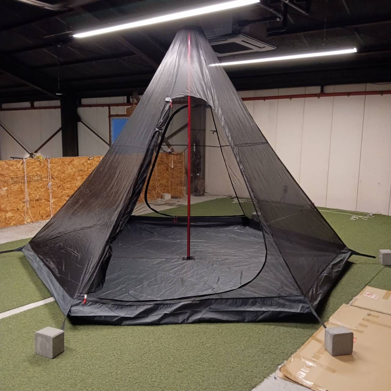 QUICKCAMP(クイックキャンプ) TCワンポールテント QC-TCT440(グレー