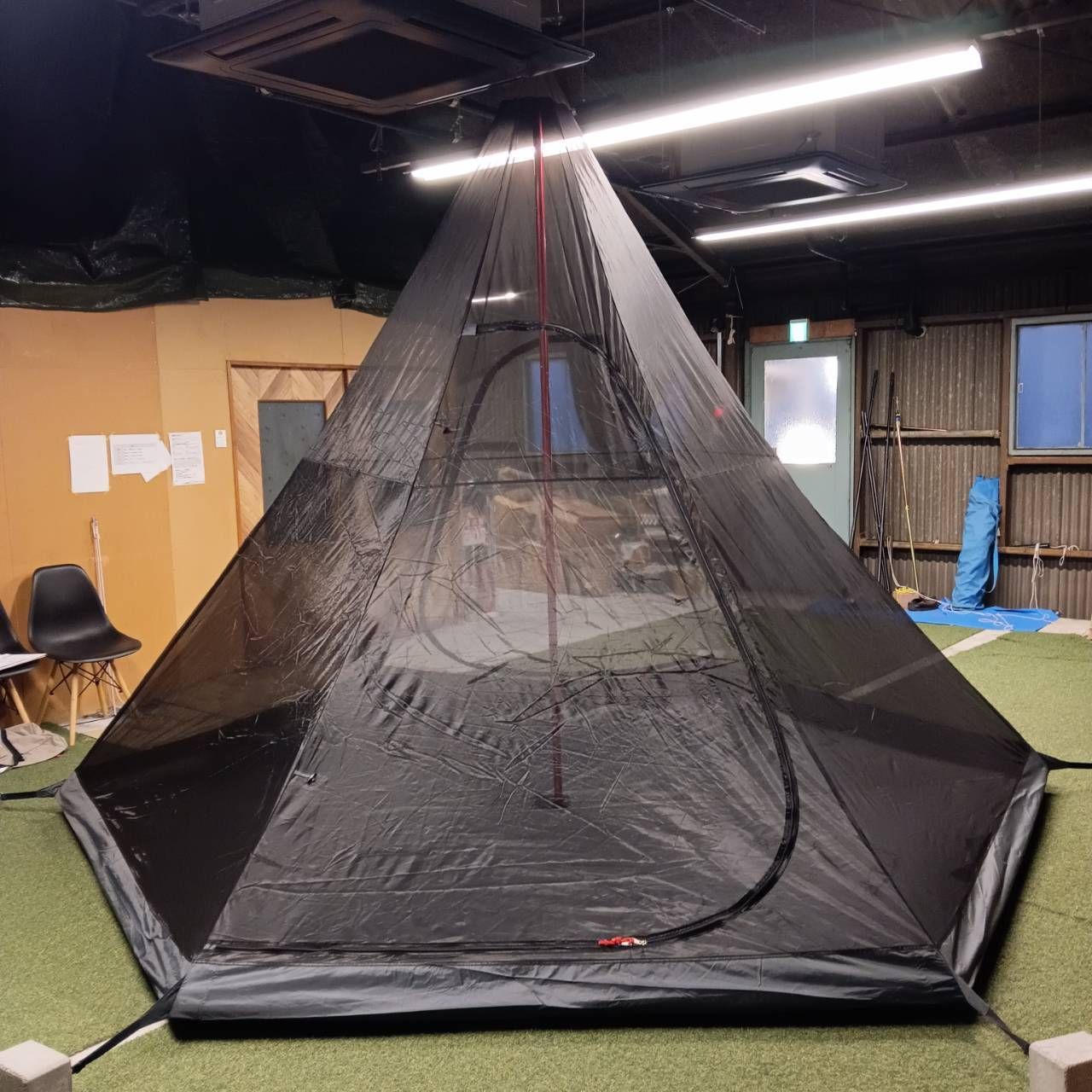 クイックキャンプ TC ワンポールテント グレー QC-TCT440 TC ワンポールテント ｜商品｜QUICKCAMP(クイックキャンプ)公式サイト