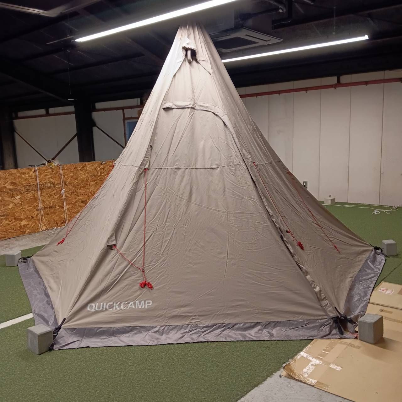 QUICKCAMP(クイックキャンプ) TCワンポールテント QC-TCT440(グレー