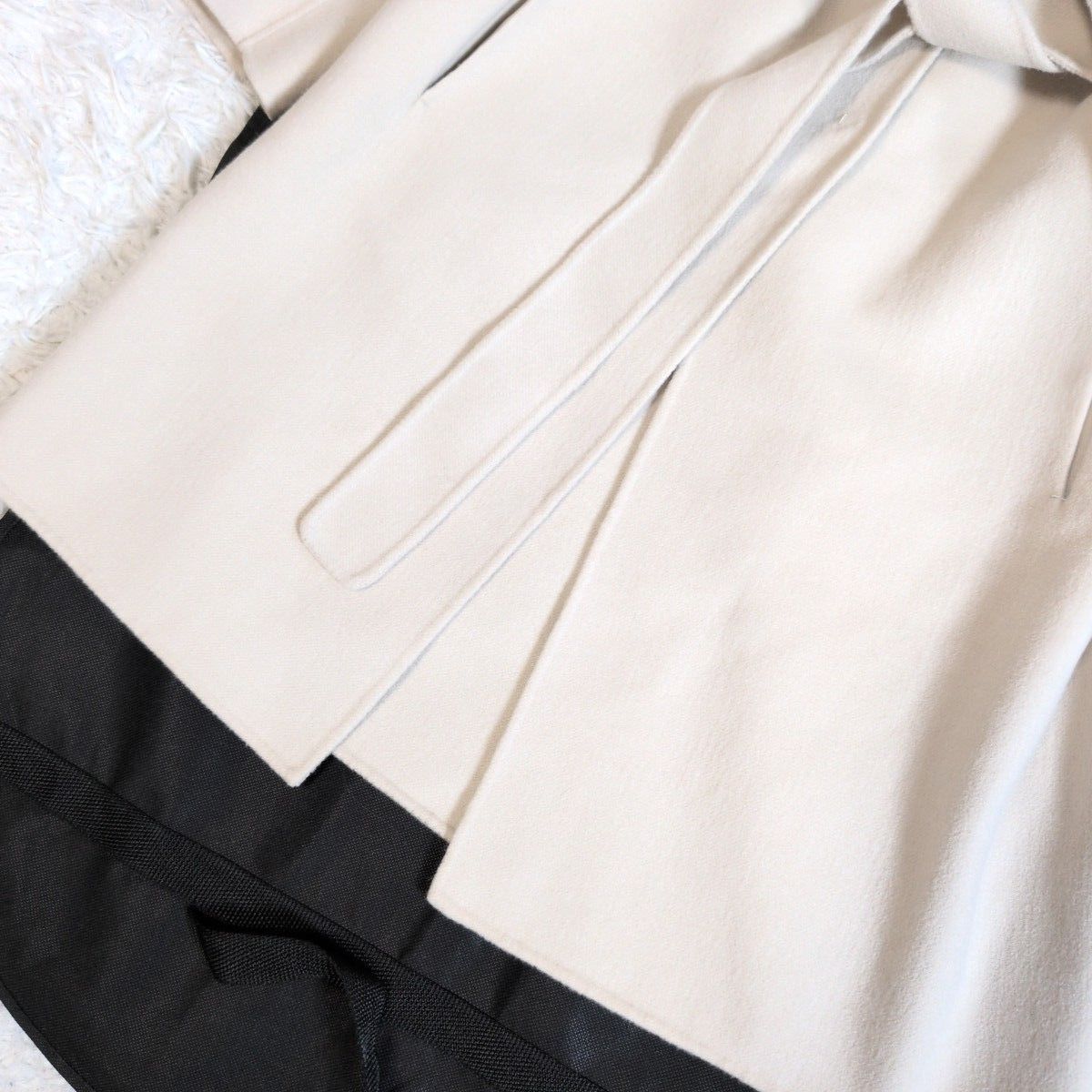 美品✨マックスマーラ MaxMara クチートアマーノ ベルテッドチェスター