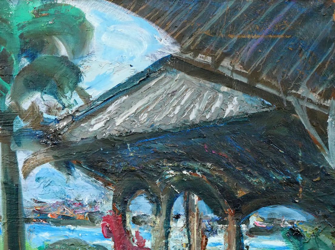 藤田 謹三「グラバー邸（長崎）」油絵・P12号 ローマン派美術協会主宰