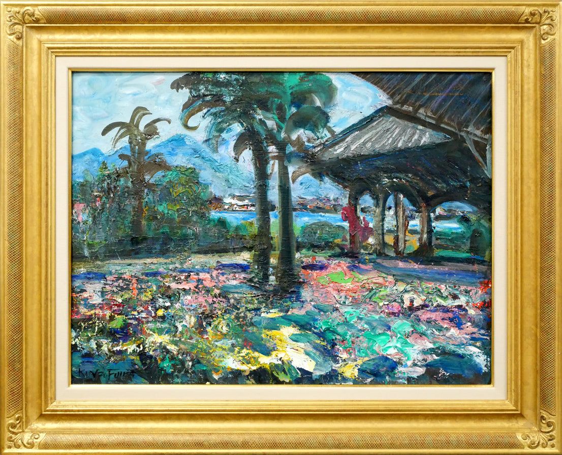 藤田 謹三「グラバー邸（長崎）」油絵・P12号 ローマン派美術協会主宰