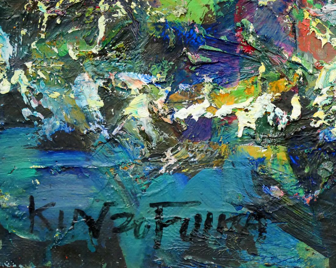 藤田 謹三「グラバー邸（長崎）」油絵・P12号 ローマン派美術協会主宰