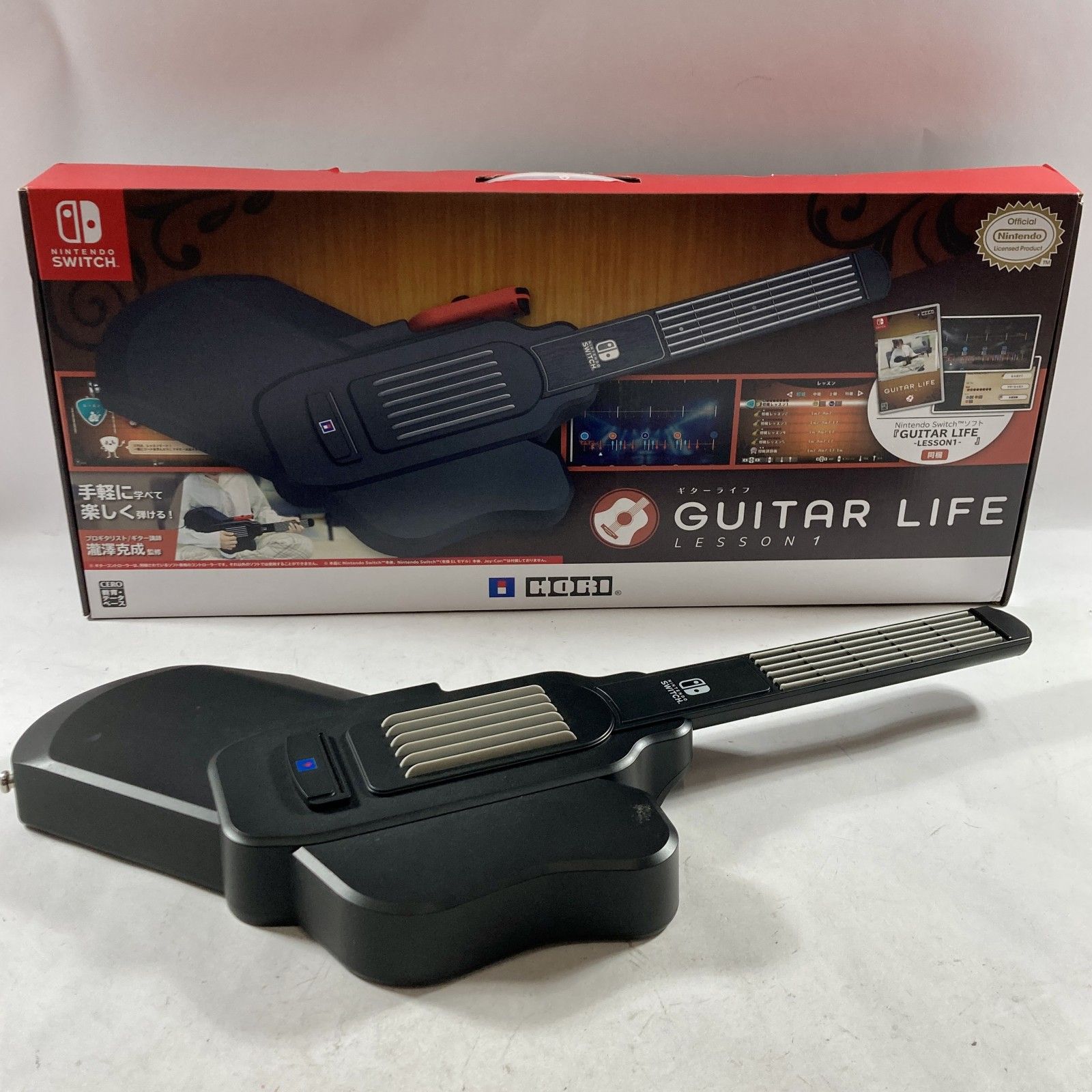 【新品・未開封】GUITAR LIFE ギターコントローラー付き ゲームでギターが弾けるように？！「GUITAR LIFE -LESSON1-」ギター