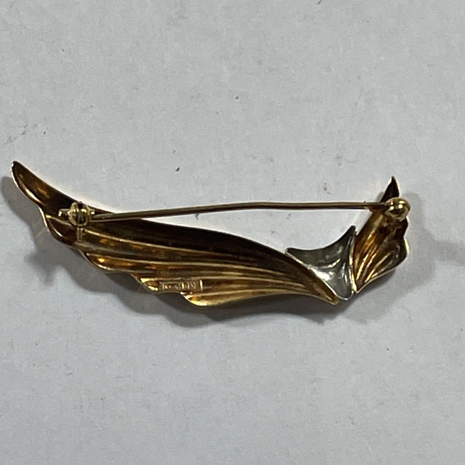 ☆ K18/Pt900刻印 18金 プラチナ プラチナゴールドブローチ 総重量3.00