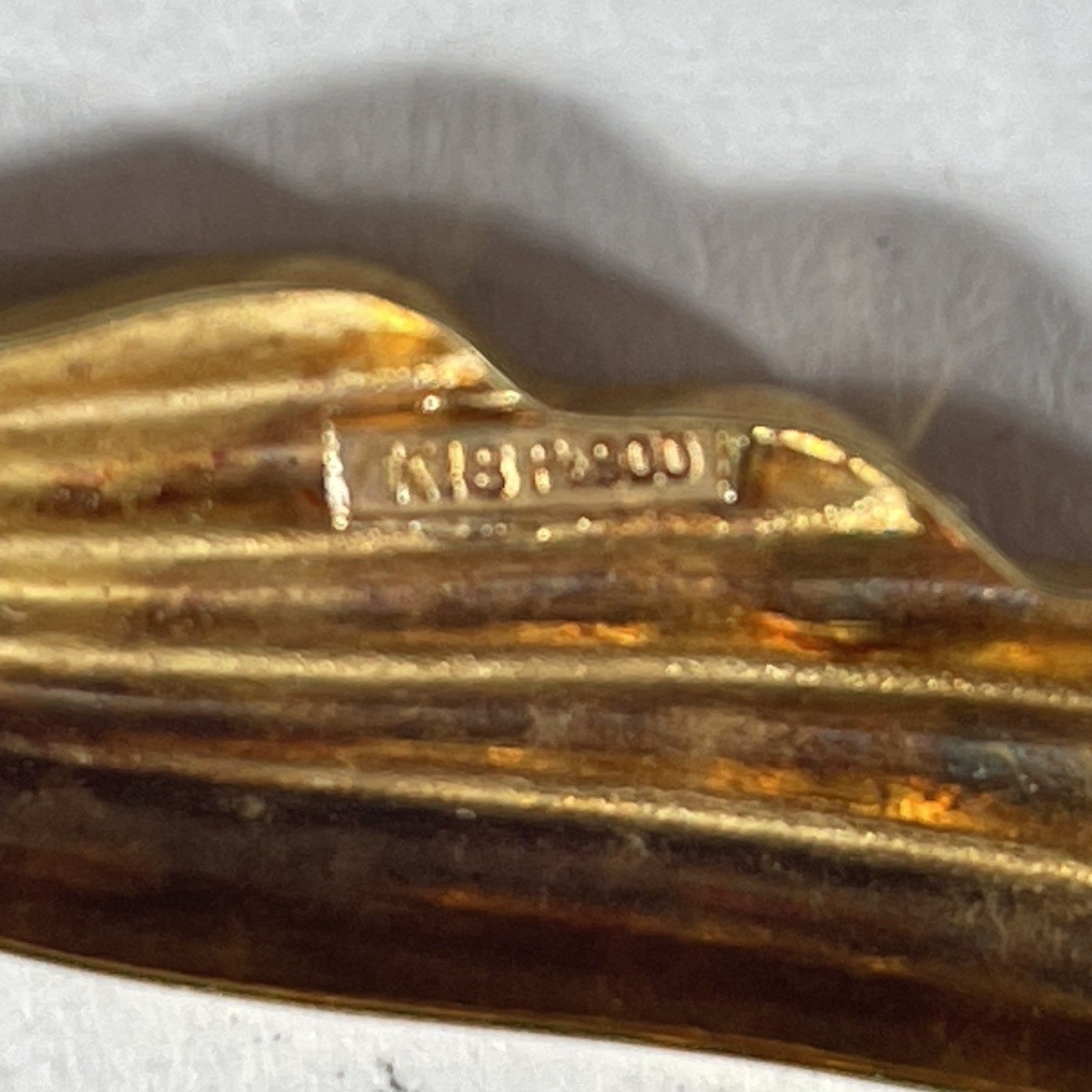 ☆ K18/Pt900刻印 18金 プラチナ プラチナゴールドブローチ 総重量3.00