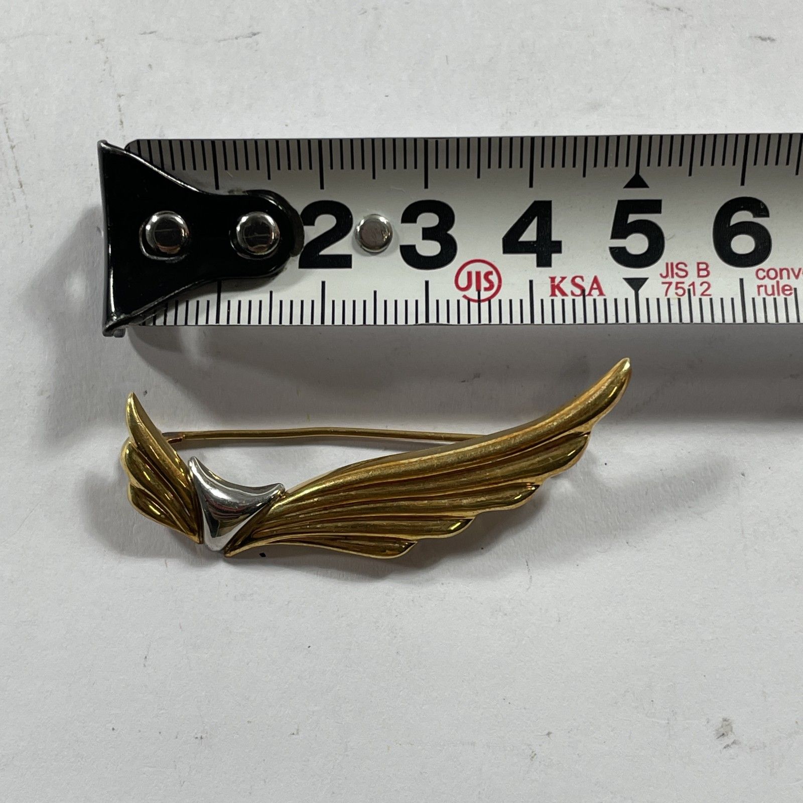 ☆ K18/Pt900刻印 18金 プラチナ プラチナゴールドブローチ 総重量3.00