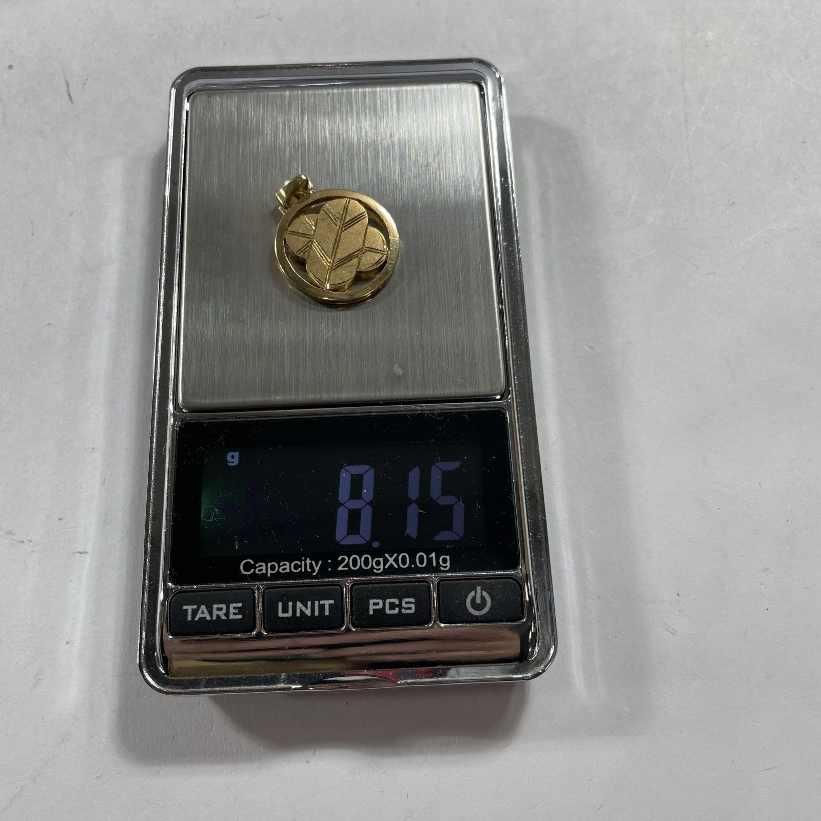 ☆ K18刻印 18金 バチカン刻印 ゴールド 家紋ペンダントトップ