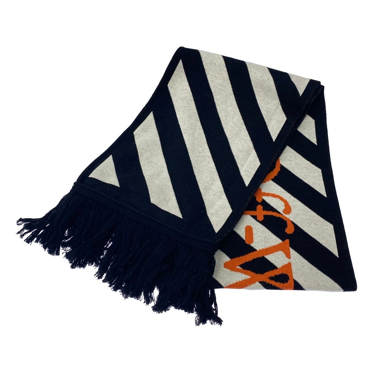 OFF-WHITE 割引 オフホワイト ダイアゴナルアローマフラー OMMF22