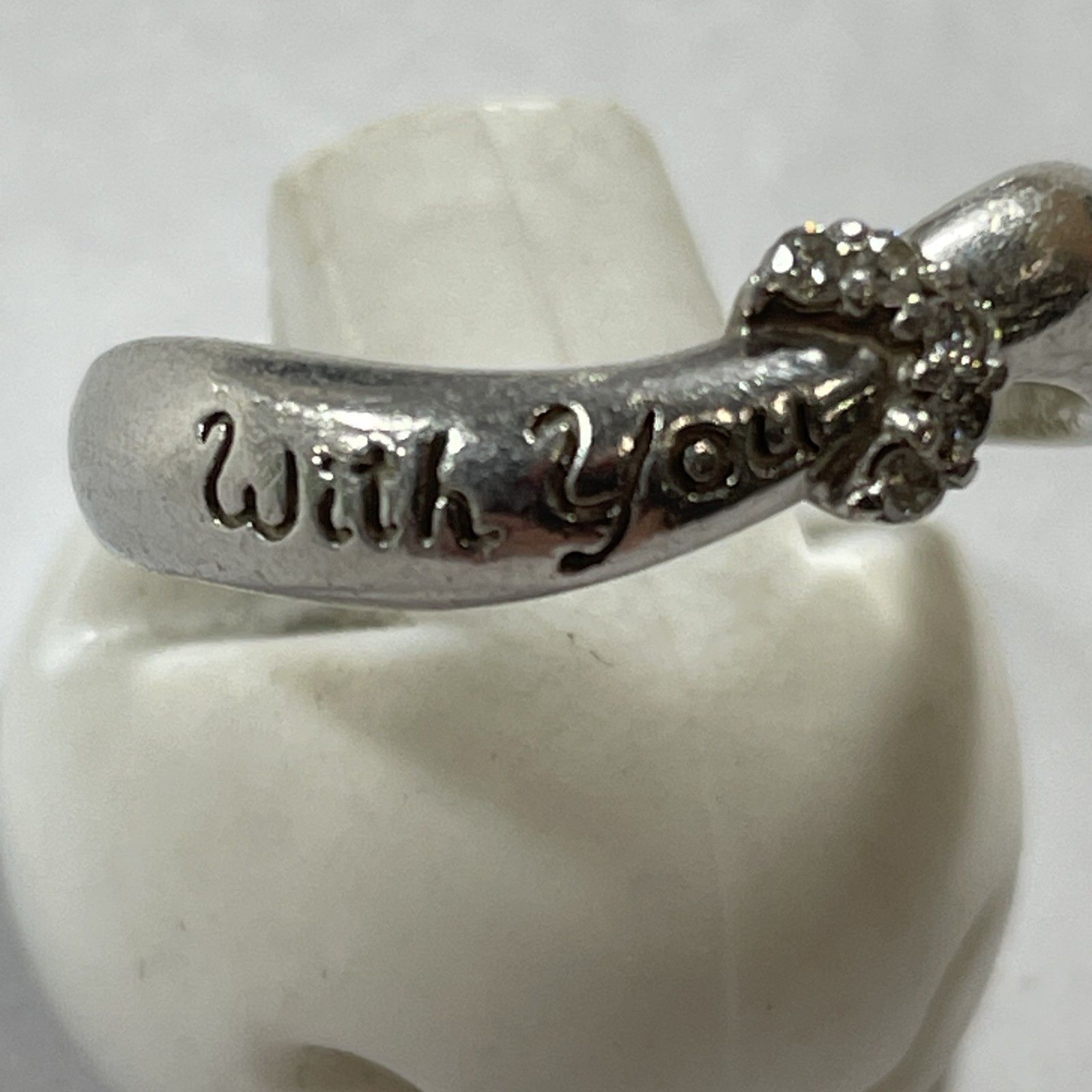 ☆ Pt900刻印 プラチナデザインリング With You 指輪 11号 リング総