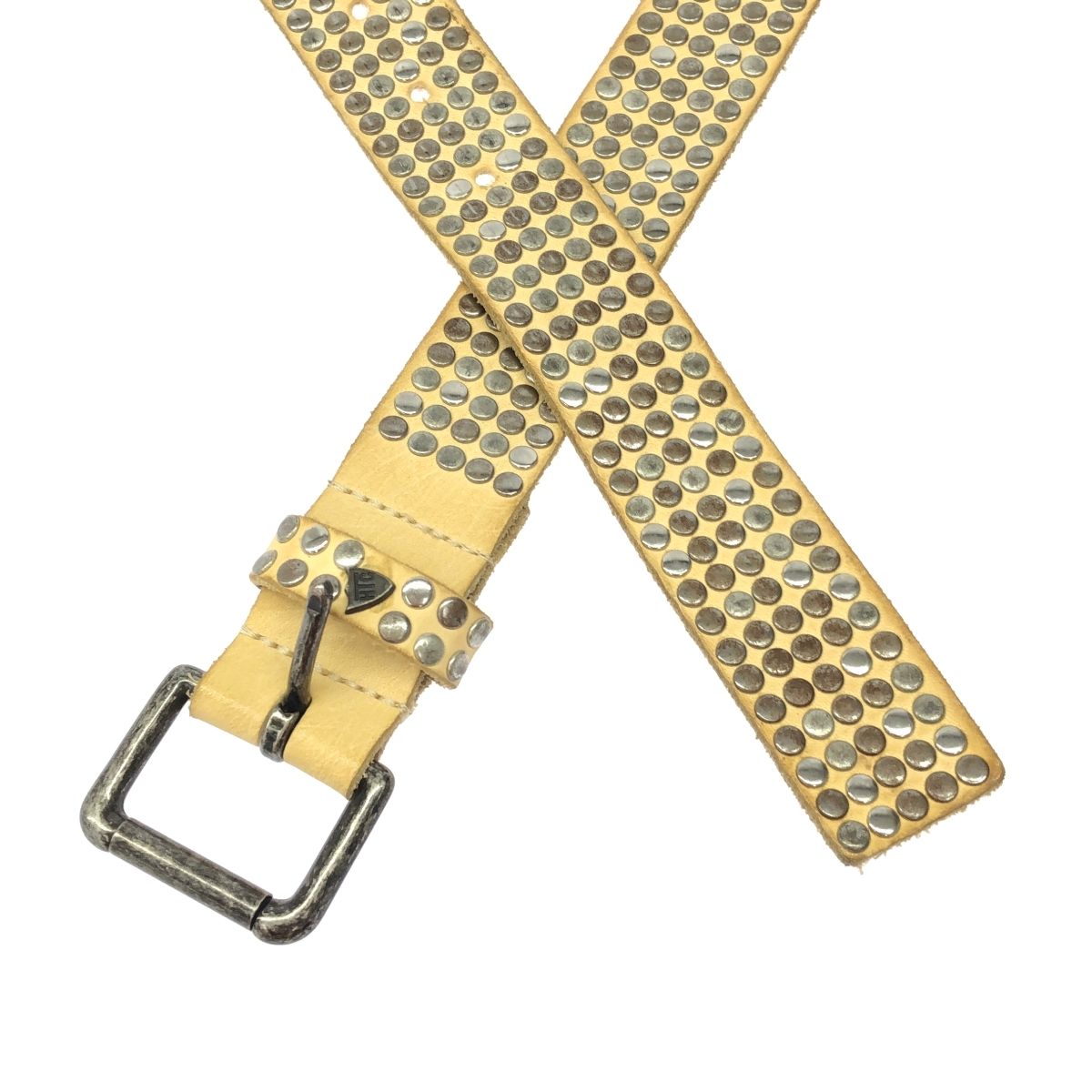 HTC ベスト エイチティーシー スタッズレザーベルト ベージュ 85/34