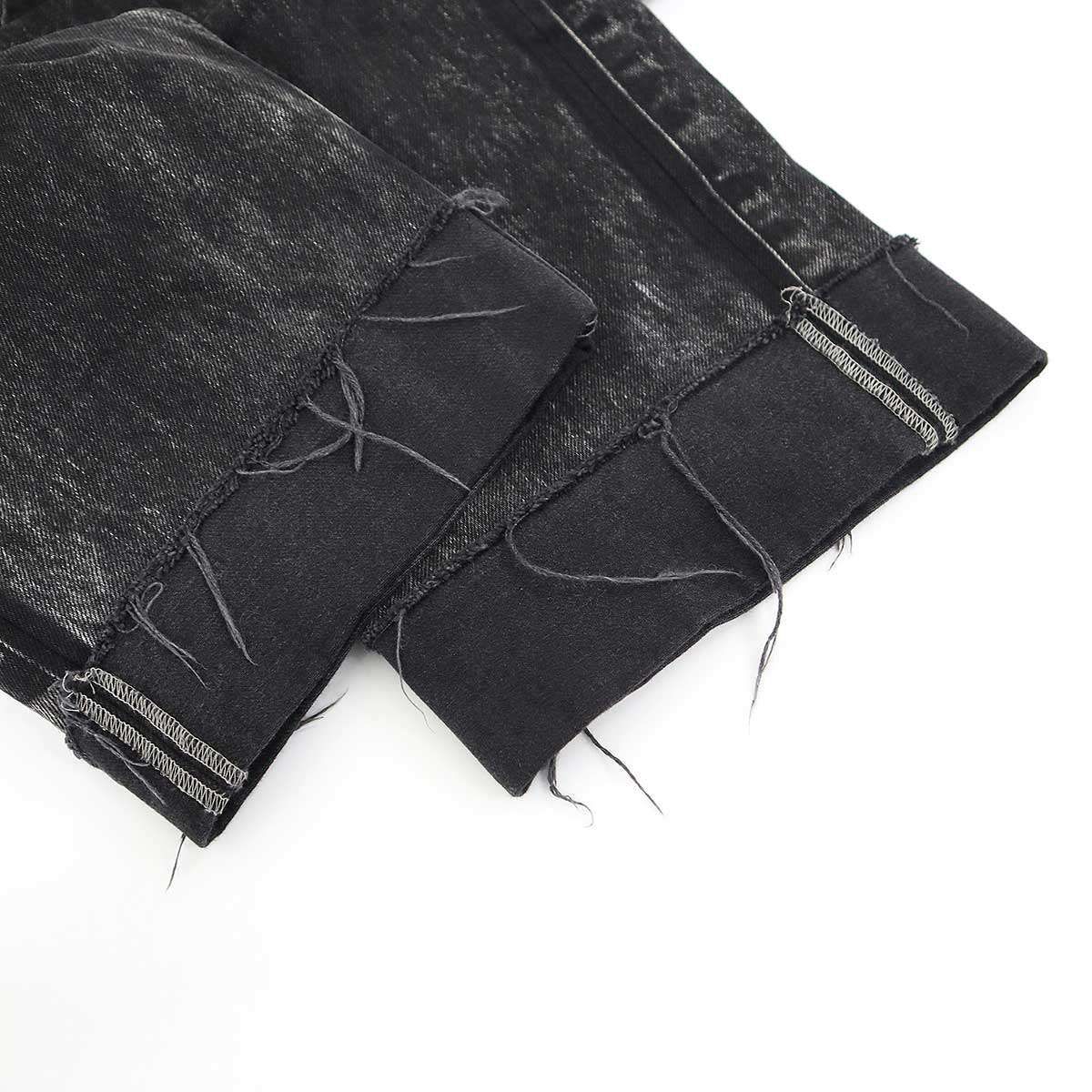 メゾンマルジェラ ペイントデニム 31 メンズ Maison Margiela - 【Last1 31】ブラックペイント ジーンズ | River