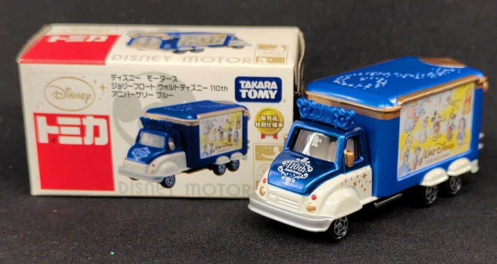 新品未開封 トミカ ディズニーモータース ジョリーフロート ウォルト 110th ミニカーショップ ケンボックス ディズニートミカジョリーフロート