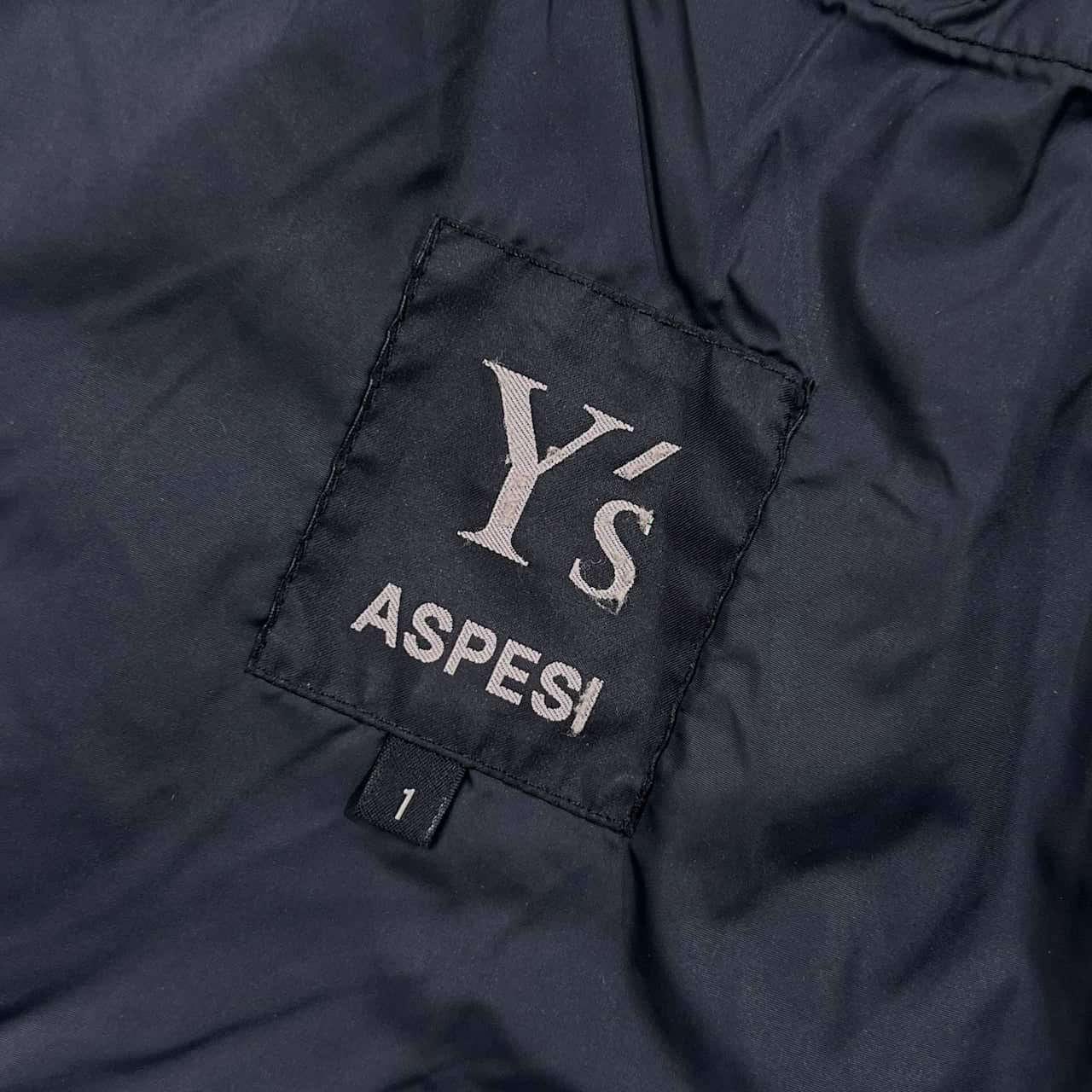 Y's×ASPESI ワイズ×アスペジ 中綿 ナイロンジャケット 1/ブラック メンズ Y's×ASPESI ワイズ×アスペジ 中綿 ナイロンジャケット 1/ブラック