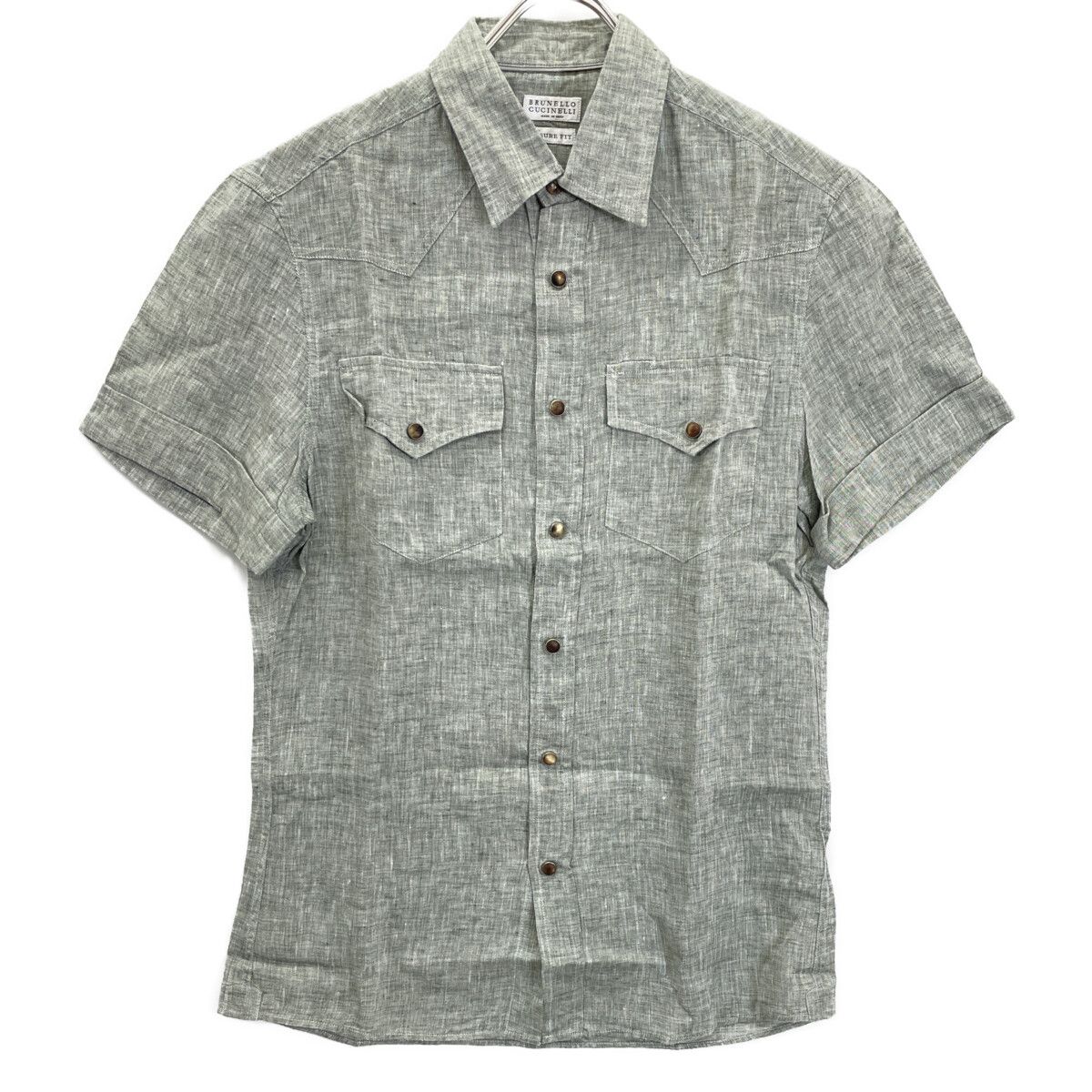 24aw ブルネロクチネリ　スナップボタンシャツ メンズ カジュアルシャツ＆ドレスシャツ | Brunello Cucinelli 24aw