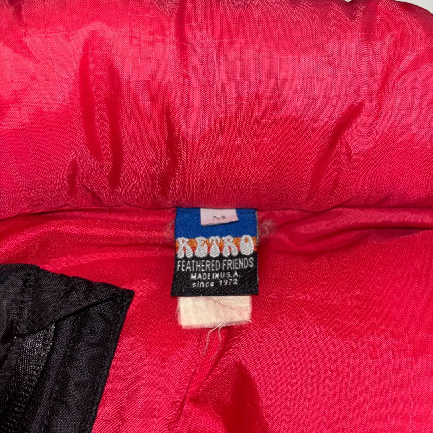 USA製 FEATHERED FRIENDS Helios Vest M BLK RED フェザードフレンズ
