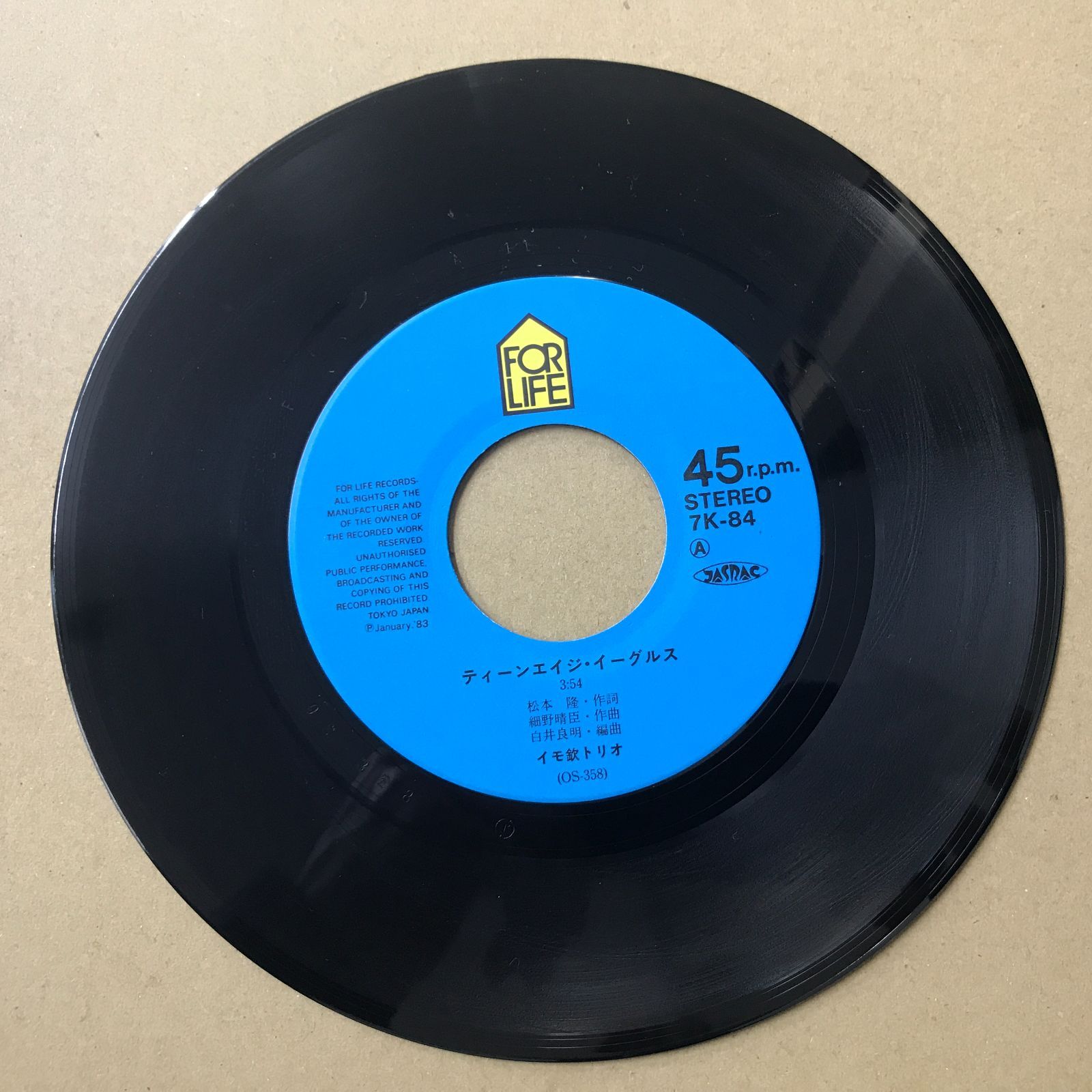 s13) EPレコード イモ欽トリオ ティーンエイジ・イーグルス